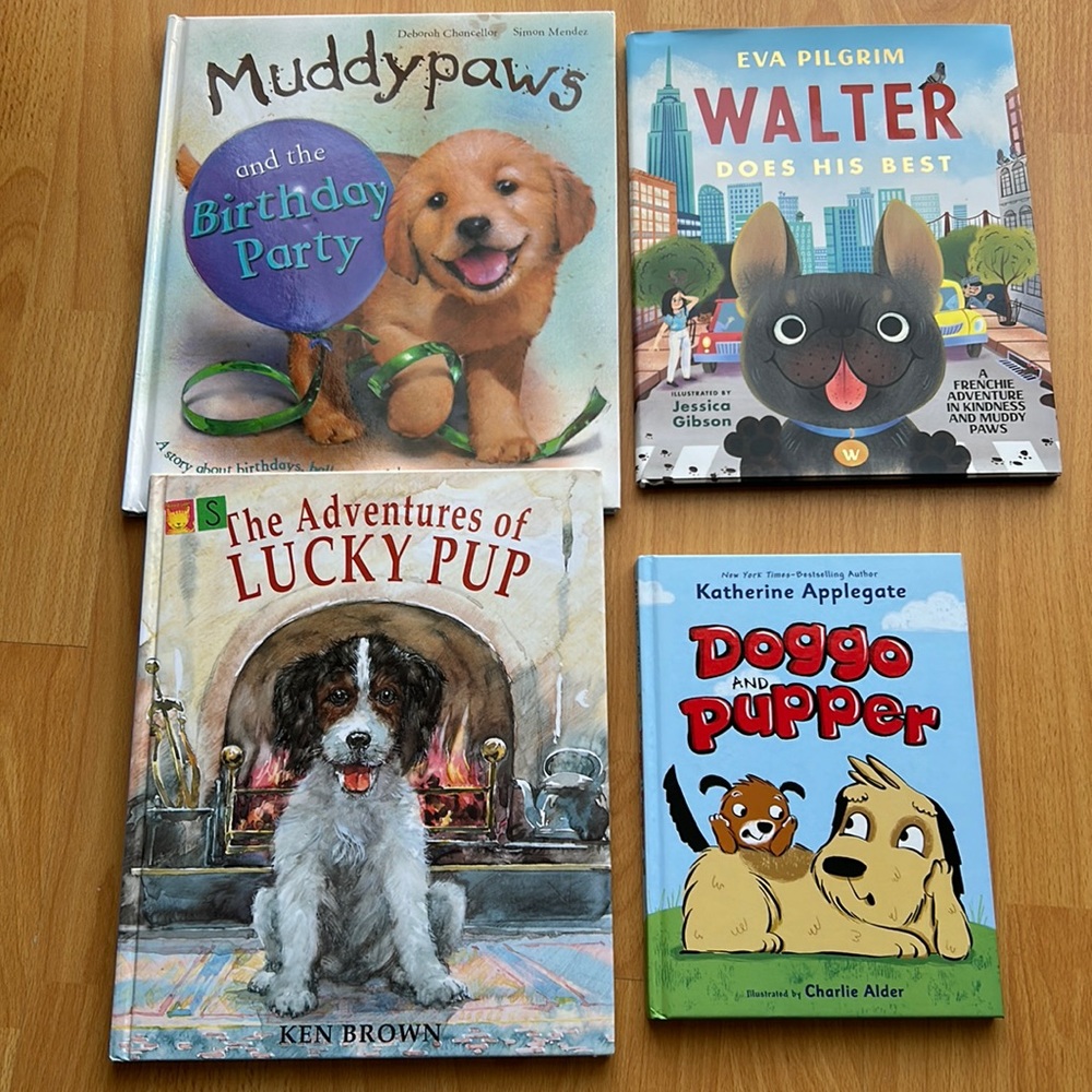 Four Hard Cover Books for Dog Loving Kids